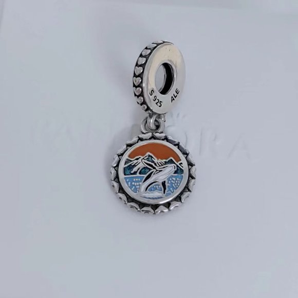Pandora Maui whale Travel Dangle Charm Dangle S925 Silver for Bracelet with Box - Picture 3 of 5